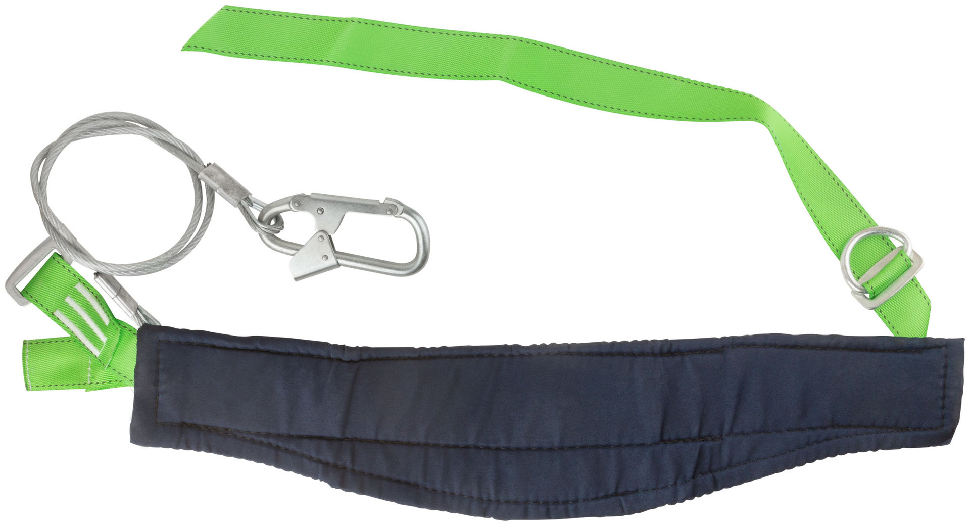 Удерживающая система ( пояс со стропом ) УС-1Б-ук ( уширенный кушак ; металлический трос в ПВХ ) (12615)