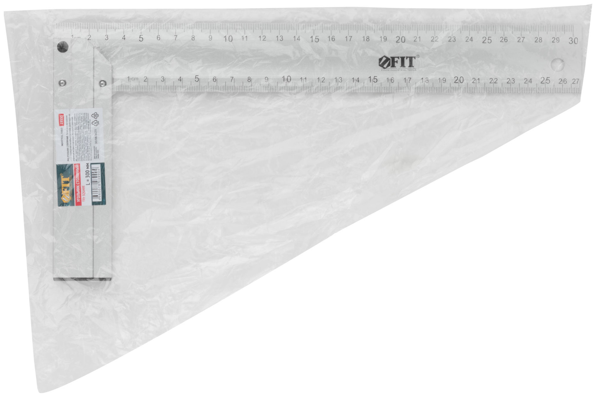 Угольник столярный литой алюминиевый Профи 300 мм (19553)