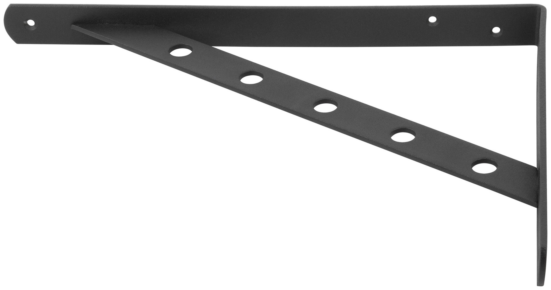 Уголок-кронштейн усиленный черный 300х225 мм (66108)