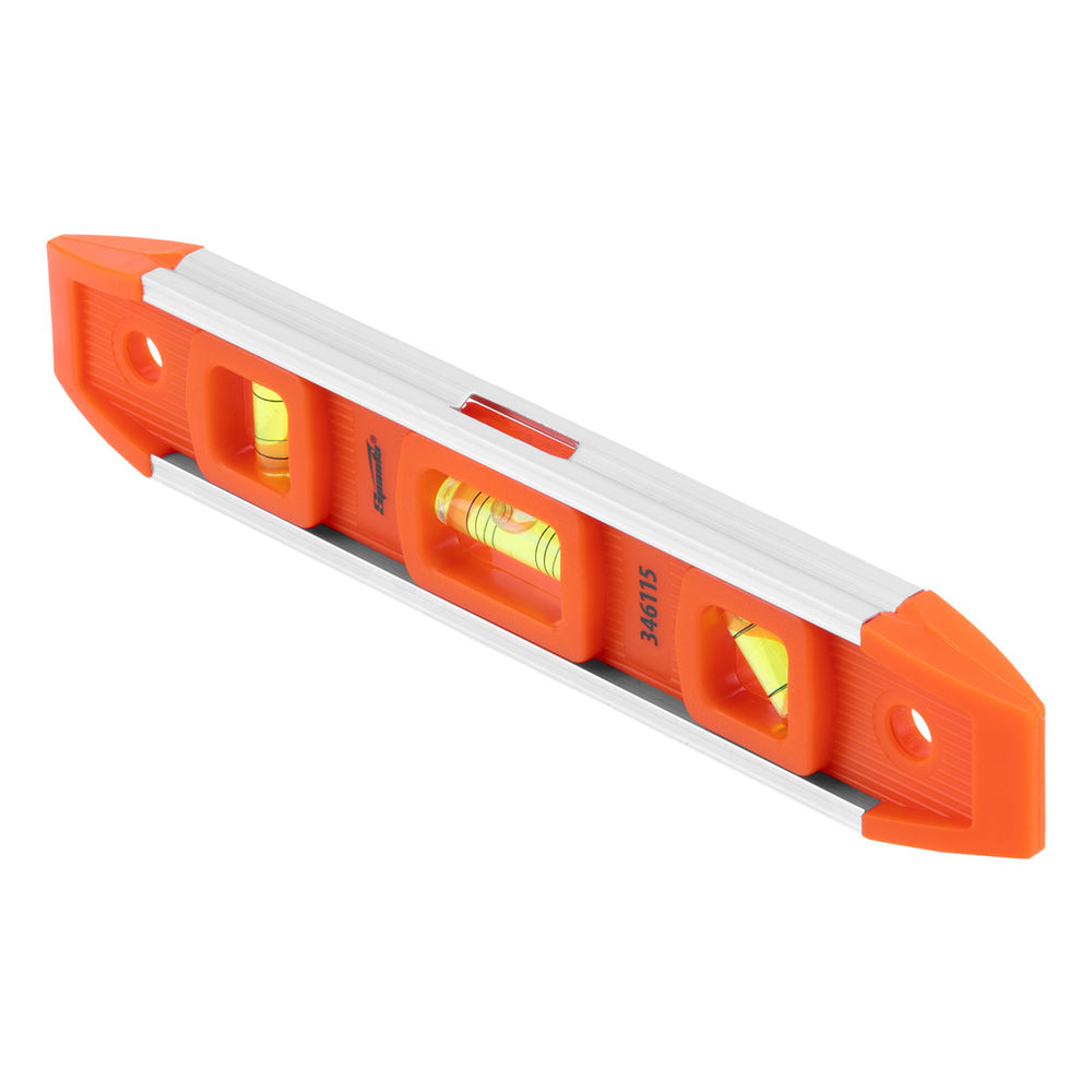 Уровень усиленный, 235 мм, 3 глазка, пластмассовый Торпедо (IV) Sparta (346115)