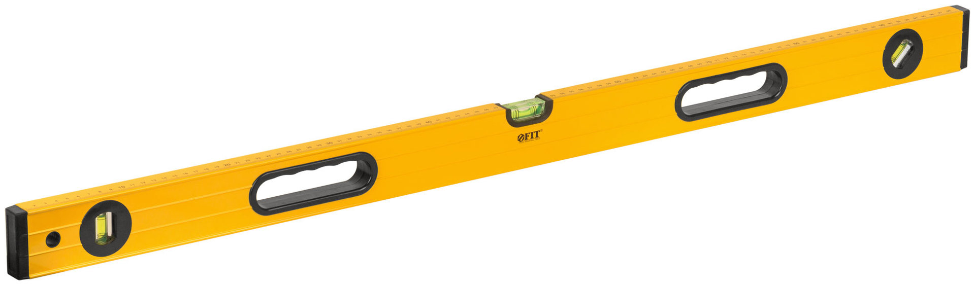 Уровень Янтарь, 3 глазка, ручки, усиленный корпус, фрезер. рабочая грань, шкала 1000 мм (18164)