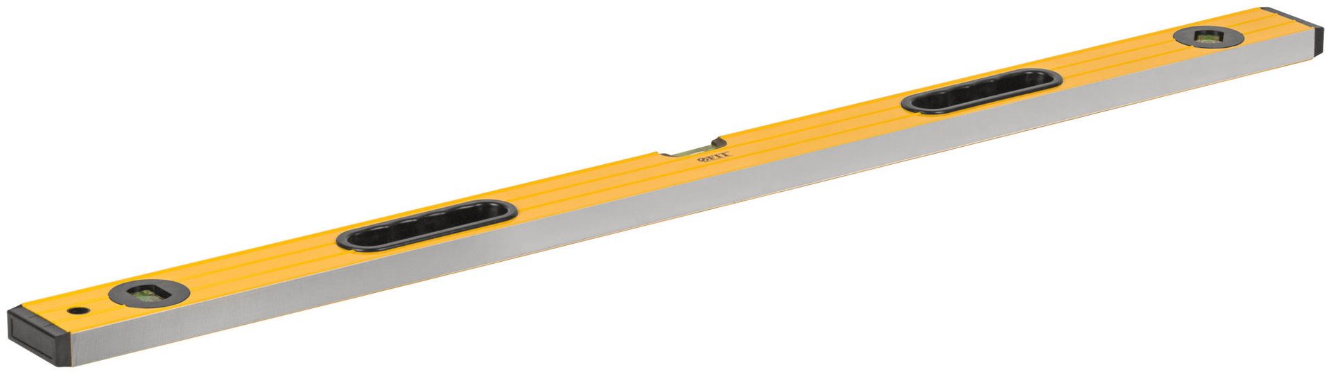 Уровень Янтарь, 3 глазка, ручки, усиленный корпус, фрезер. рабочая грань, шкала 1000 мм (18164)