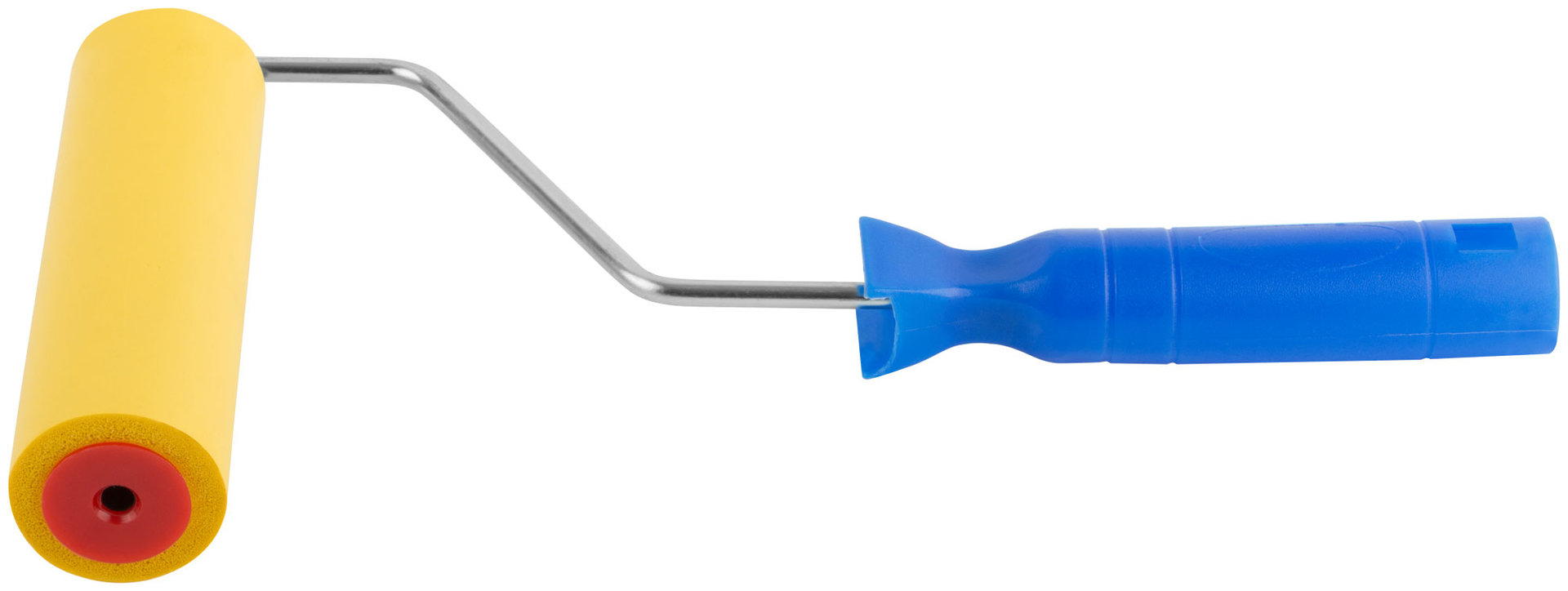 Валик прижимной для обоев резиновый, желтый 150 мм (02983)