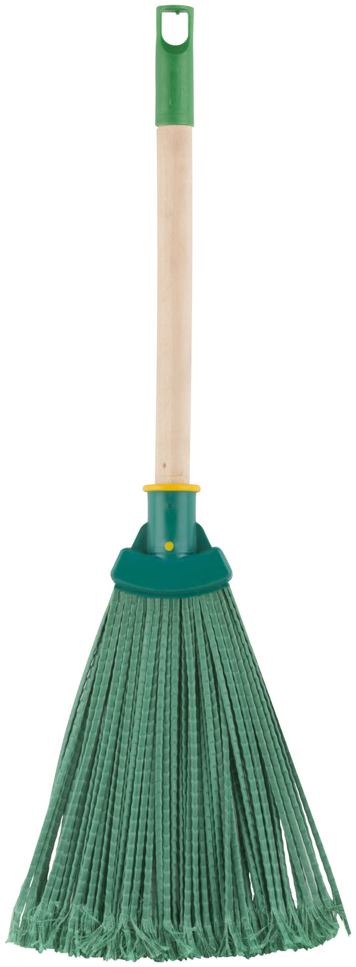 Веник пластиковый с деревянной ручкой 240х660 мм (68075)