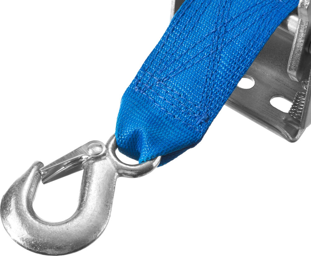 Лебёдка ручная барабанная тяговая ленточная 1.1 т, 10 м ЗУБР Профессионал 43115-1.1