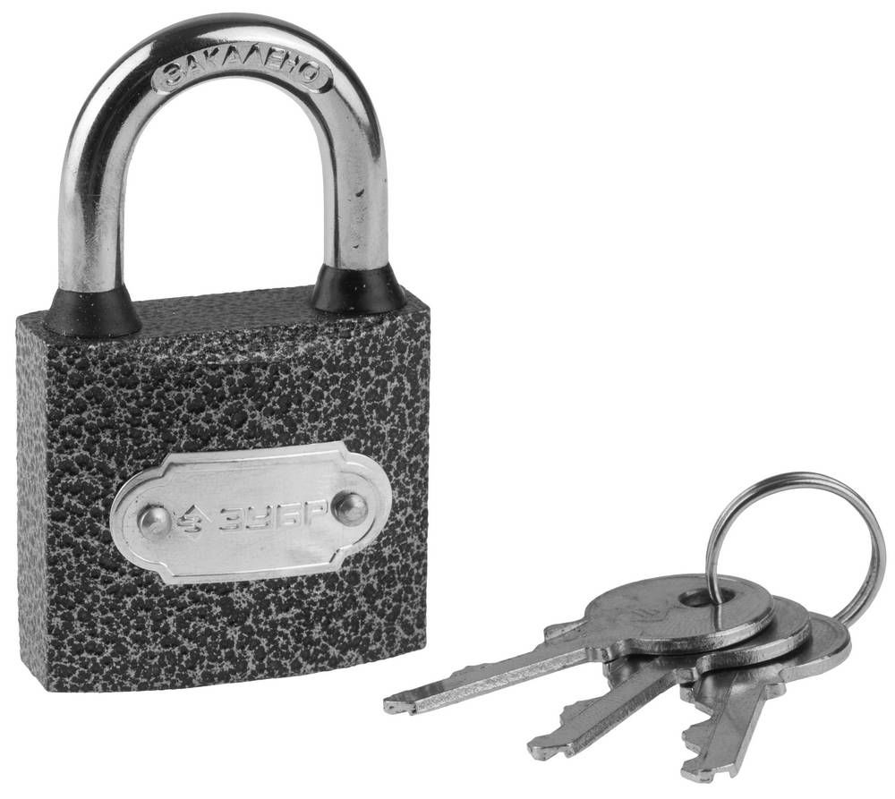 Замок навесной 38 мм, металлический корпус ЗУБР 3712-38  