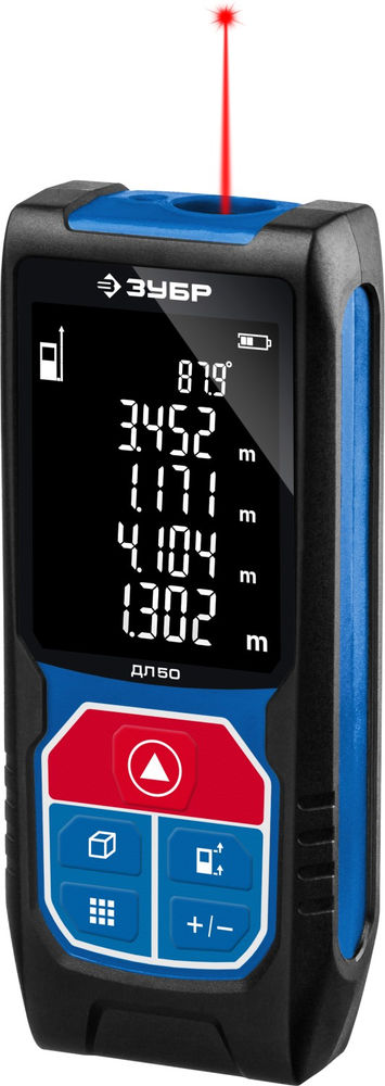 Дальномер 50 м лазерный Профессионал ЗУБР ДЛ-50 34925