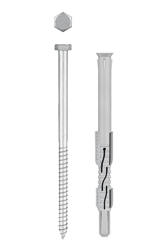 Дюбель фасадный ФД-П 10 x 160 мм, нейлон/цинк, 50 шт ЗУБР 301475-160