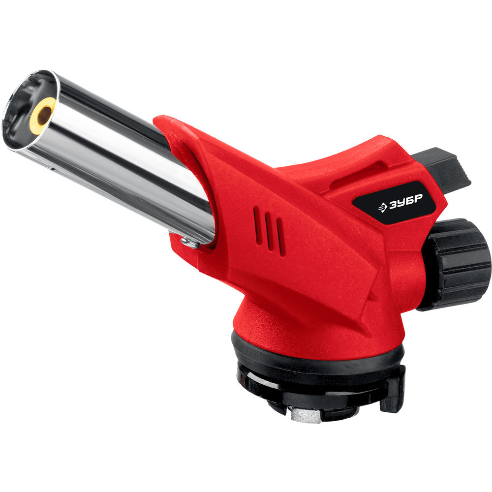 Горелка газовая ГМ-350 1300°C с пьезоподжигом на баллон с цанговым соединением ЗУБР 55553