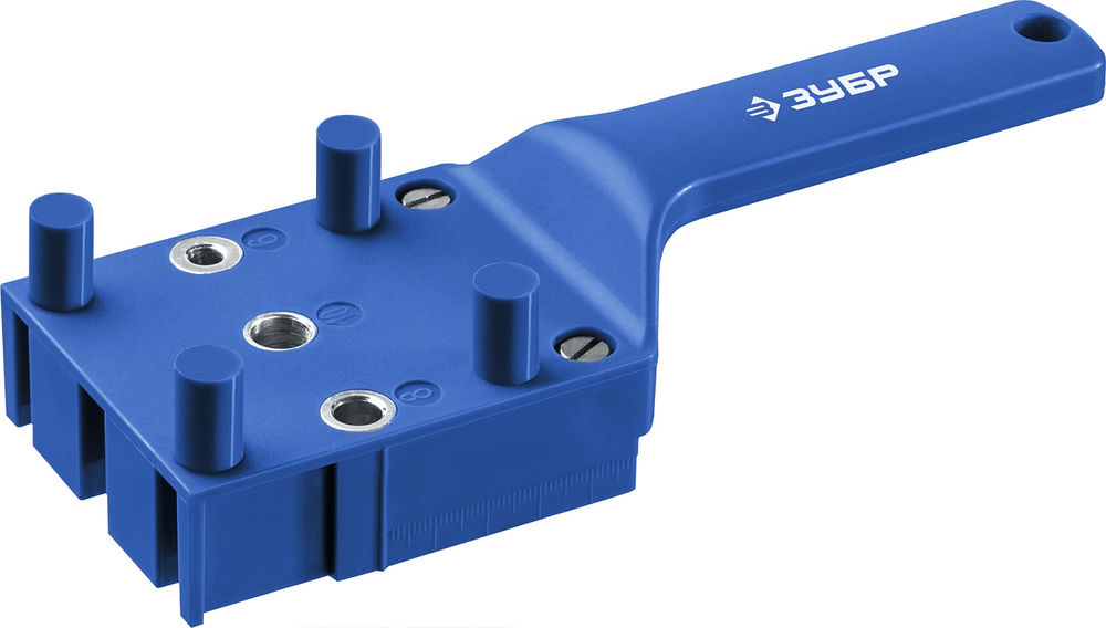 Кондуктор для шкантов, три отверстия ЗУБР Профессионал 30083