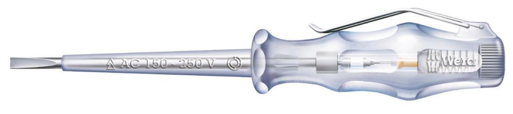 Индикатор напряжения однополюсный 0.5 x 3 x 70 мм 150-250 В серия 247 Wera WE-005655