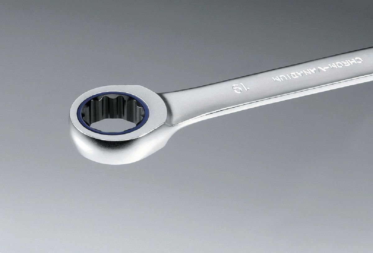 50720 Ключ гаечный комбинированный с трещоткой, 27 мм (HE-50720027080)