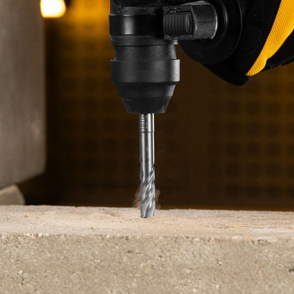 Бур по бетону, цельная крестовая пластина, 10x115 мм, SDS PLUS Denzel (705310)