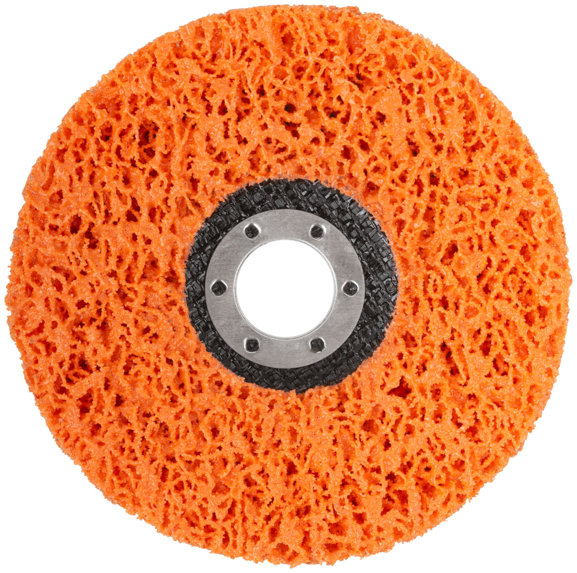 Диск зачистной полимерный 125 мм, оранжевый, очень жесткий (39637М)