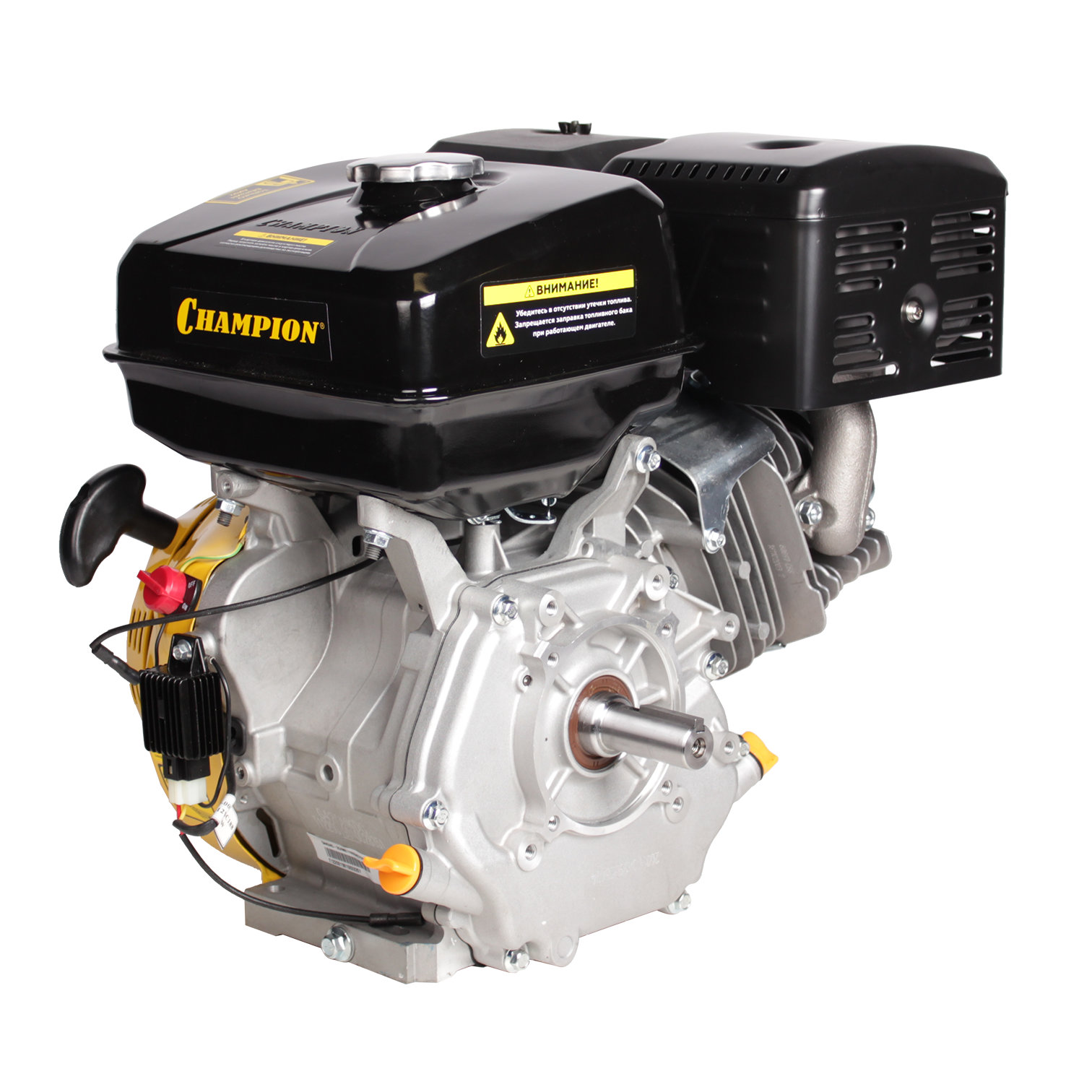 Двигатель 15лс/11кВт 420см? 25мм 31кг шпонка выход 12В/60Вт CHAMPION G420HKDC
