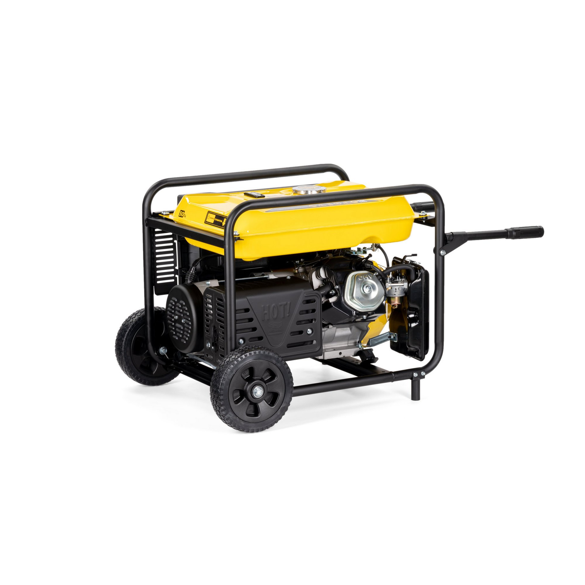 Генератор CHAMPION GG7001EW (6,8/7,5кВт 17лс 25л 88кг эл.старт колеса, счетчик) (GG7001EW)