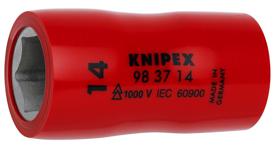 Головка торцевая VDE 3/8 6-гранная, 14 мм, диэлектрическая (KN-983714)