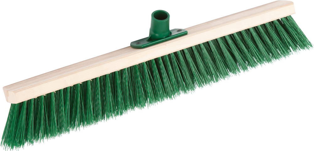 Щетка уличная EURO 60 см, буковая колодка с пластиковым резьбовым держат. для черенка d 22 мм, щетина 60мм, 5-рядная, без черенка GRINDA 39250-600