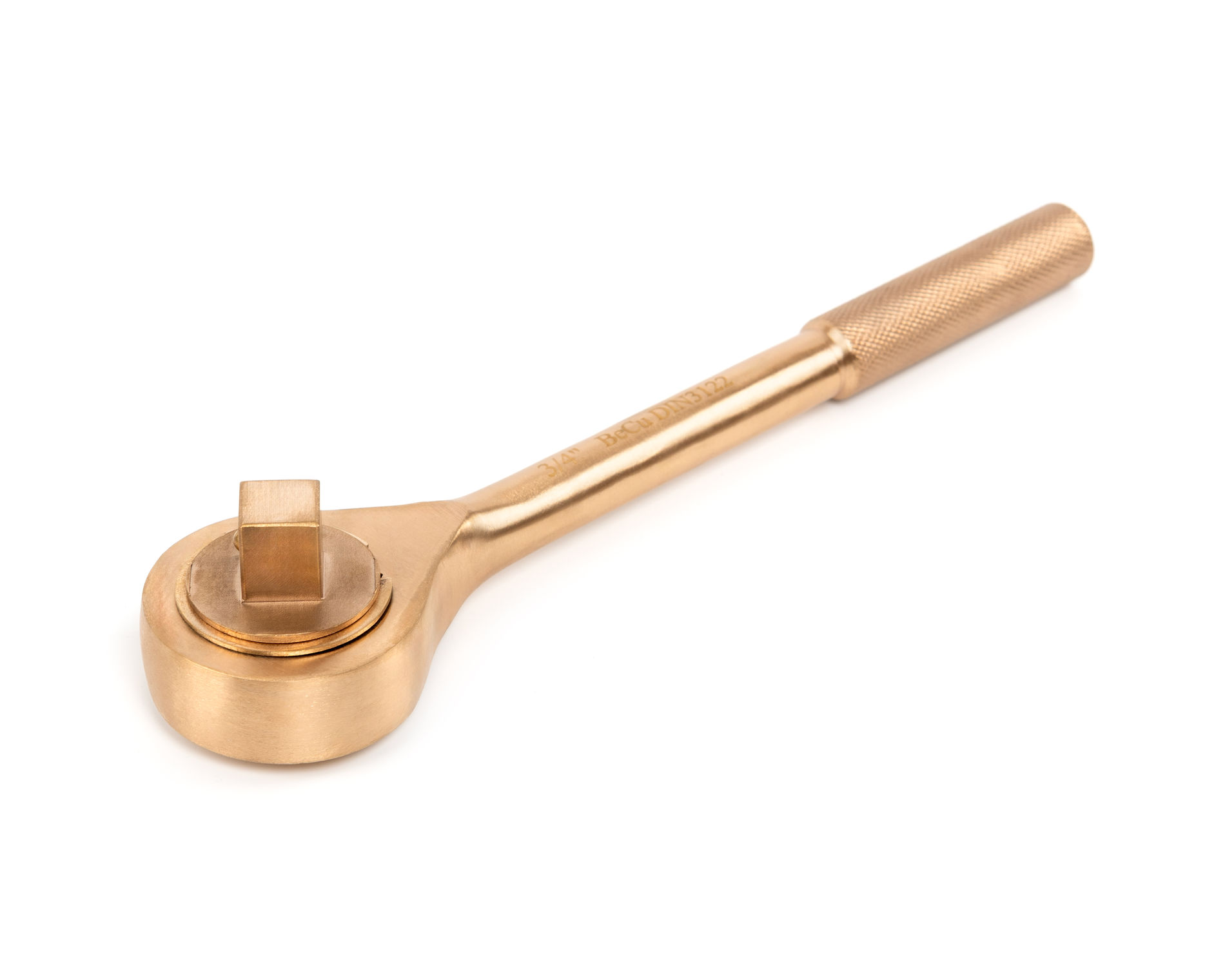 Ключ трещоточный 3/4 с переключателем искробезопасный сплав BeCu 120-1006, HORTZ