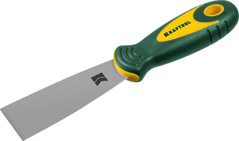 Шпатель 40 мм, х-образное профилированное полотно, двухкомпонентная ручка, нержавеющий KRAFTOOL 10035-040