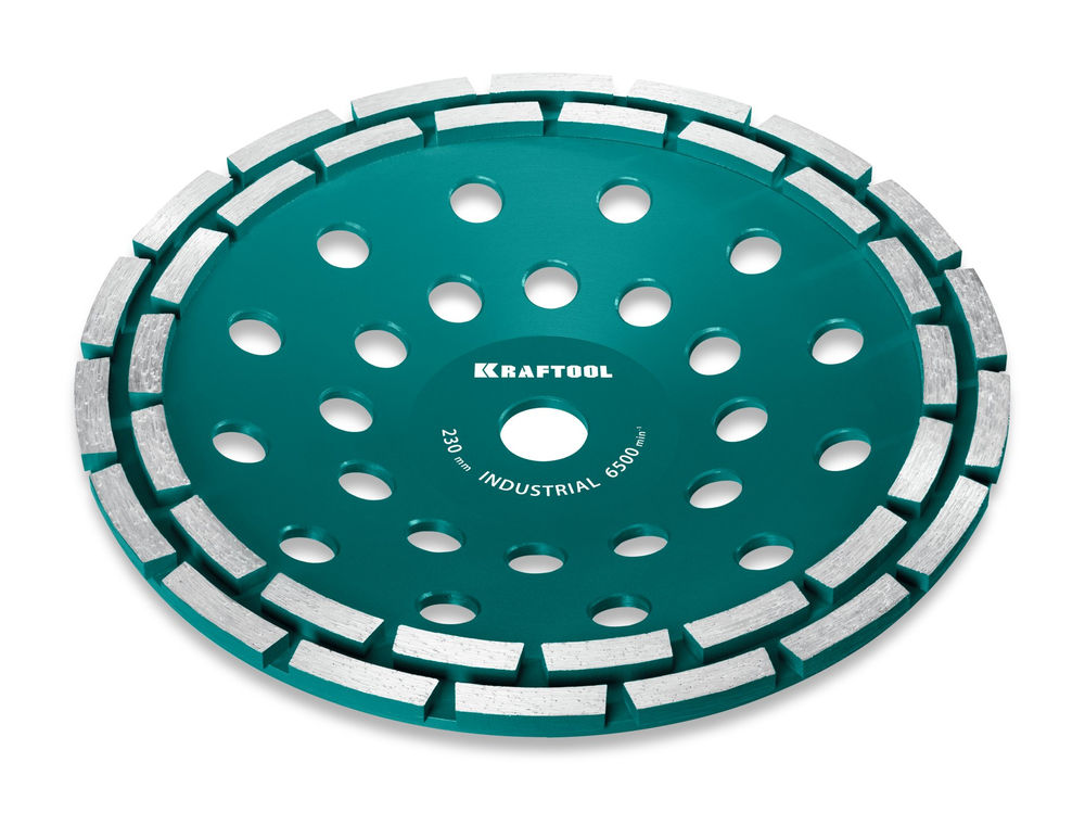 Двухрядная алмазная чашка Double, d 230 мм, INDUSTRIAL KRAFTOOL 33369-230