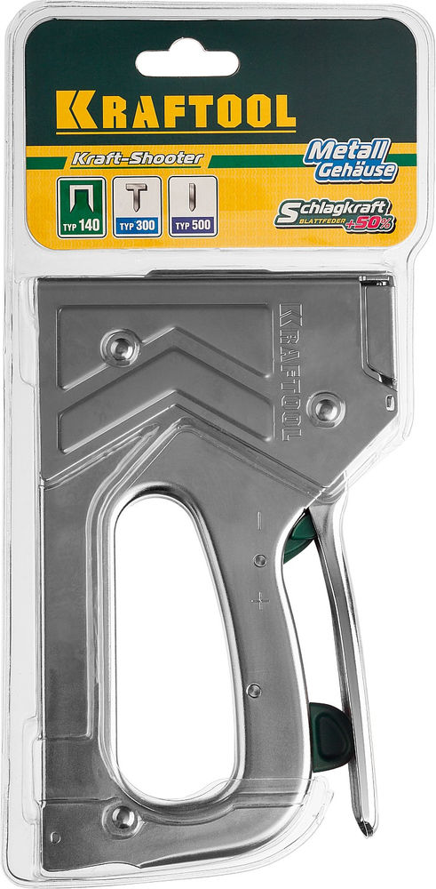 Стальной рессорный степлер EXTREM 140, тип 140 (G/11/57) 20GA (6 - 16 мм)/300/500 KRAFTOOL 3185