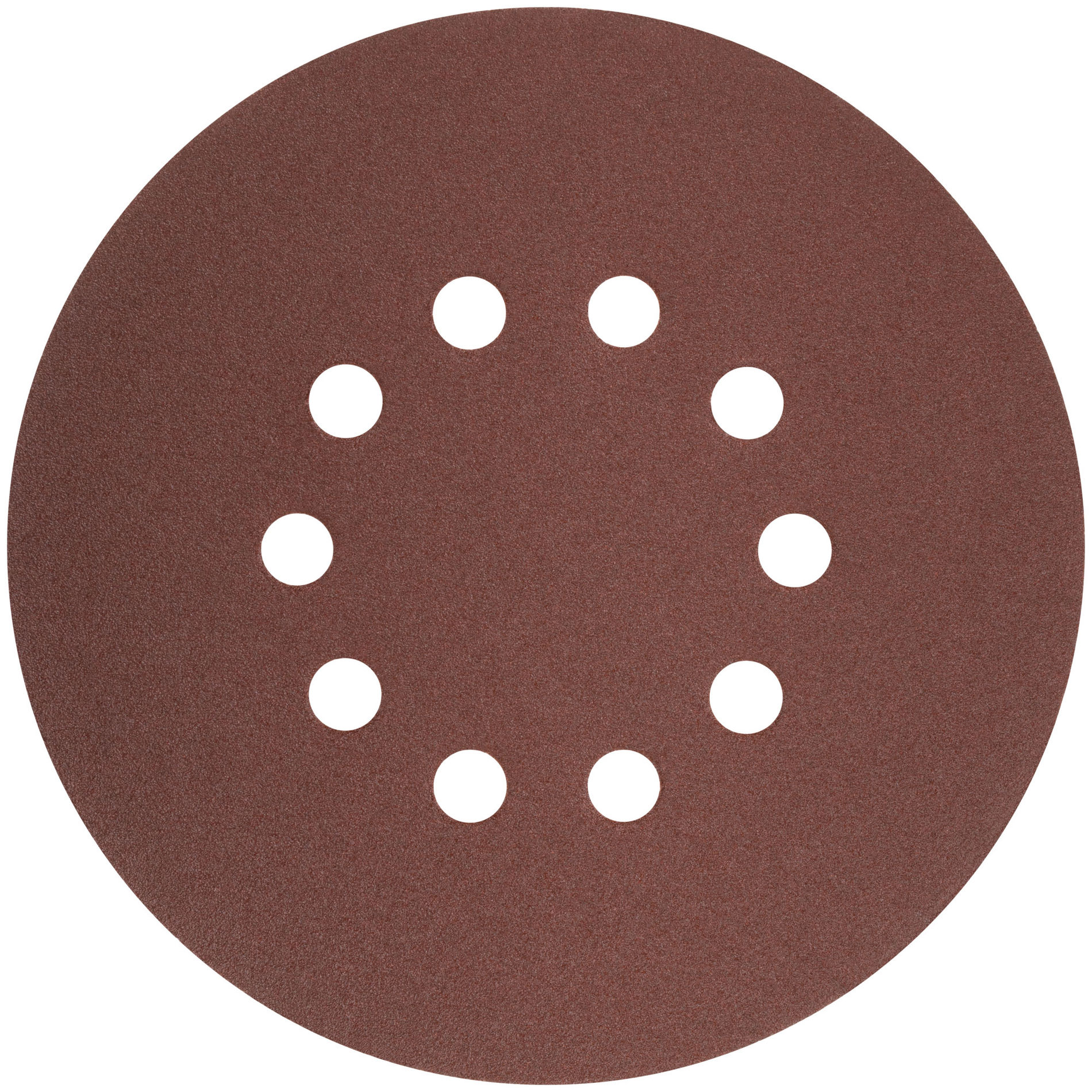 Круги шлифовальные с отверстиями (липучка), алюминий-оксидные, 225 мм, 5 шт. Р 80 (39894)