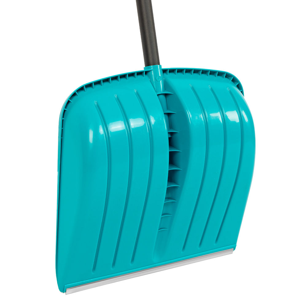 Лопата для уборки снега, полипропилен, 450х450х1355 мм, алюминиевый черенок, усиленная, LUXE Palisad (61678)
