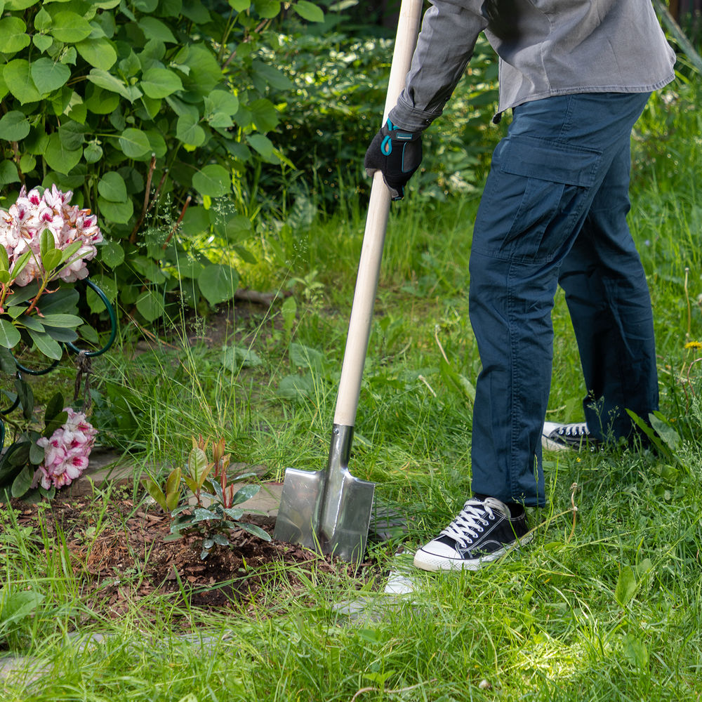 Лопата штыковая, нержавеющая сталь, 200х265 мм, ребра жесткости, без черенка, Сибртех (614375)