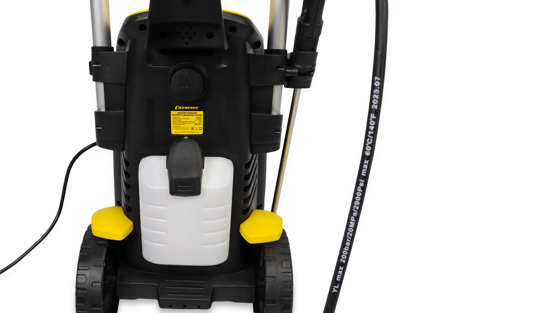 Мойка CHAMPION HP3300 (3кВт 150бар t 40С 6,5л/мин 23,3кг асинхронный) (HP3300)