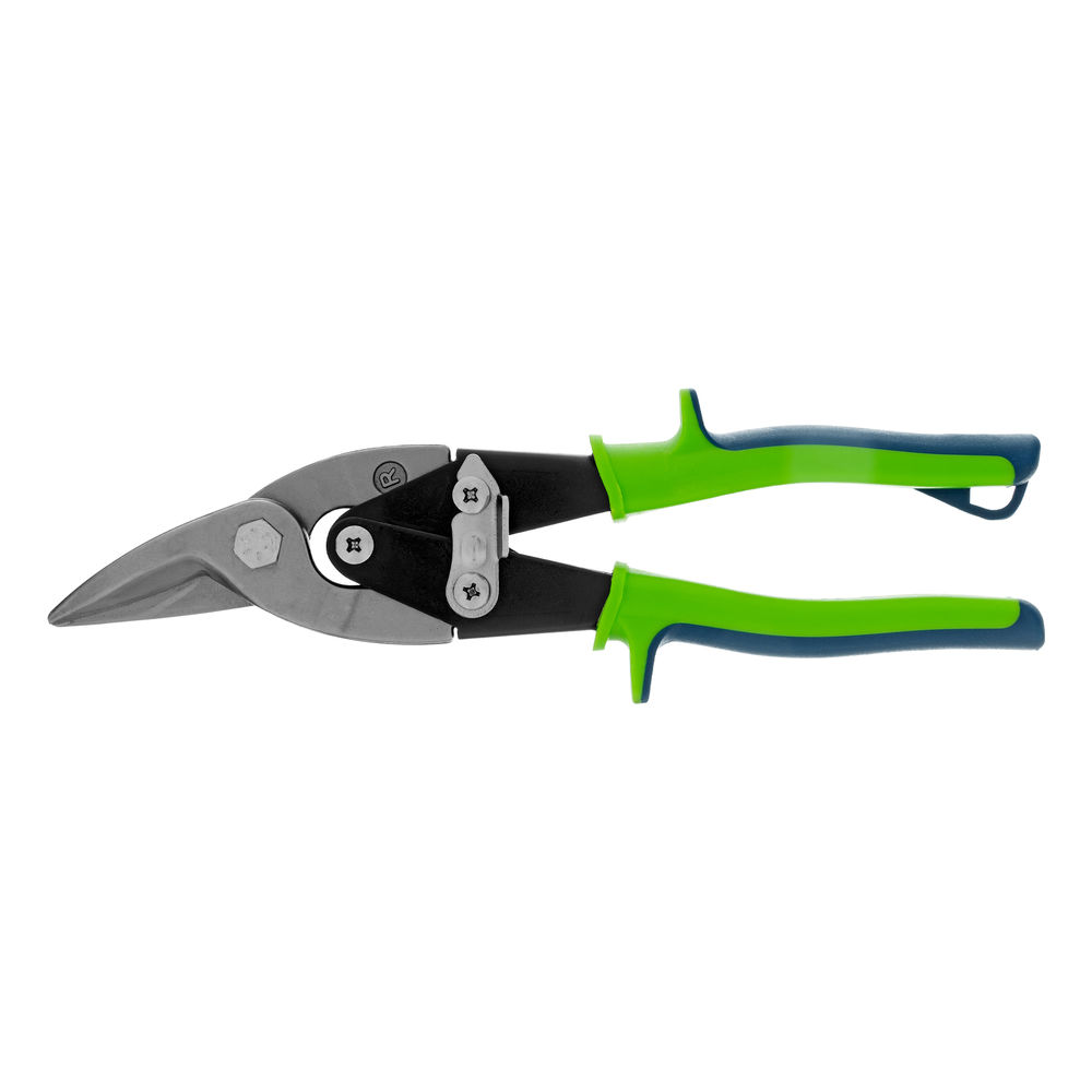 Ножницы по металлу, 250 мм, правый рез, сталь С55, двухкомпонентные рукоятки СИБРТЕХ (78337)