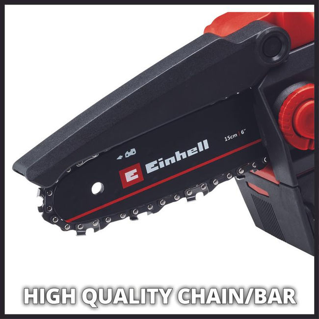 Пила цепная аккумуляторная Einhell PXC GE-PS 18/15 Li BL, 18В,шина 150мм,4.8м/с,без АКК и ЗУ (4600040)