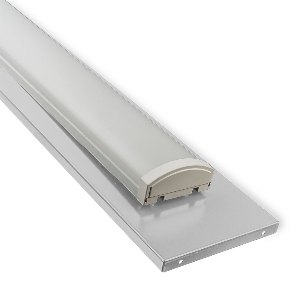 Полка с лампой для верстака 1200 мм (светло-серый) RUNTEC LA12-7035