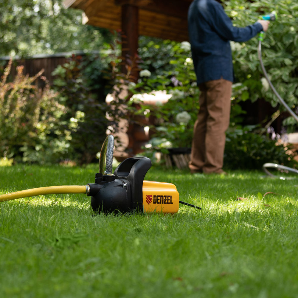 Садовый поверхностный насос GP 600, 600 Вт, 3000 л/ч, подъем 35 м, пластик Denzel (97201)