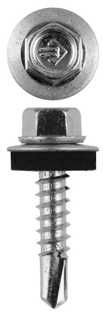 Саморез кровельный 25 х 5.5 мм, цинк, 1800 шт Профессионал СКМ ЗУБР 4-300310-55-025