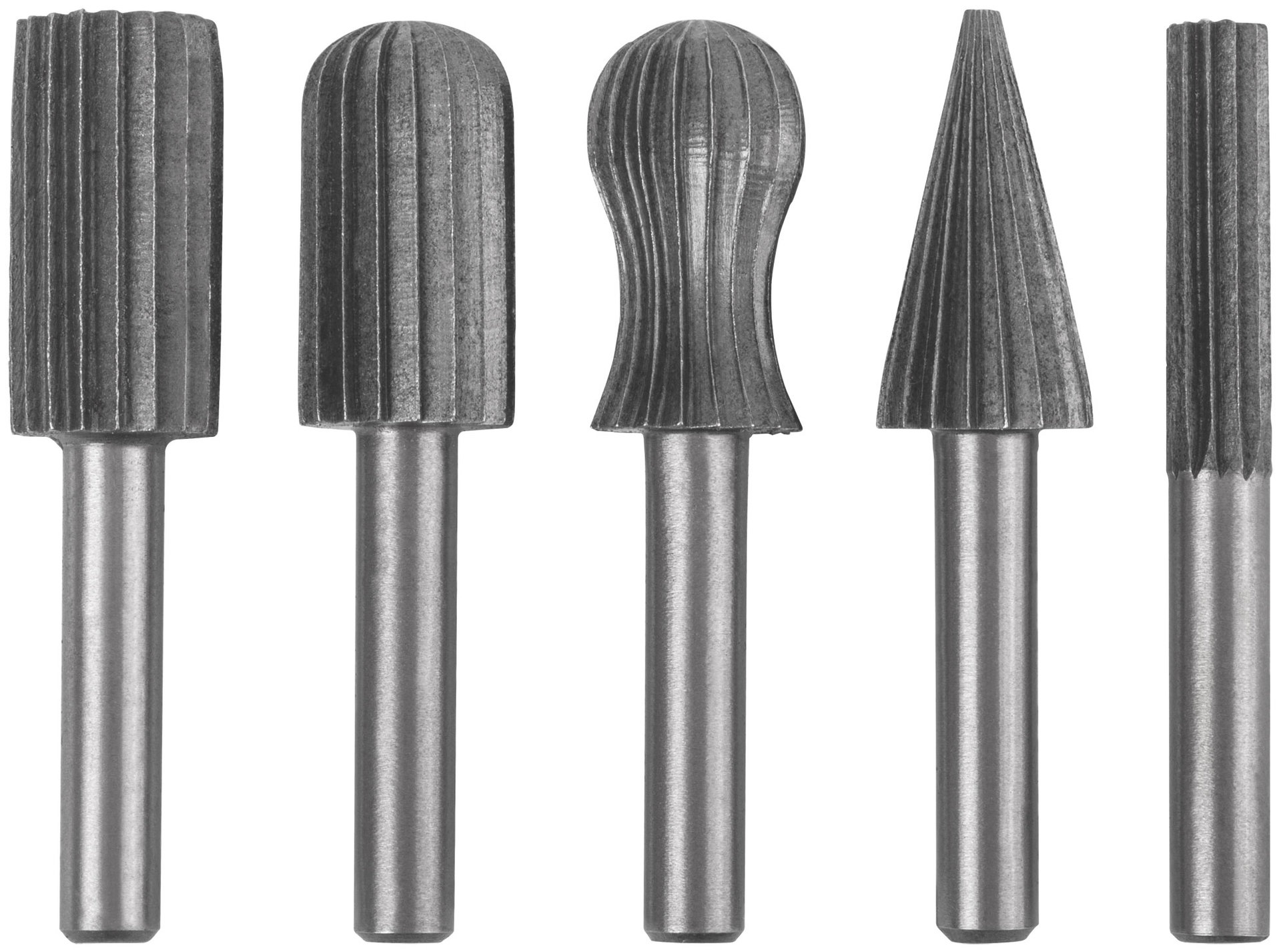 Шарошки по металлу, HSS сталь, Профи, 5 шт. (36476)