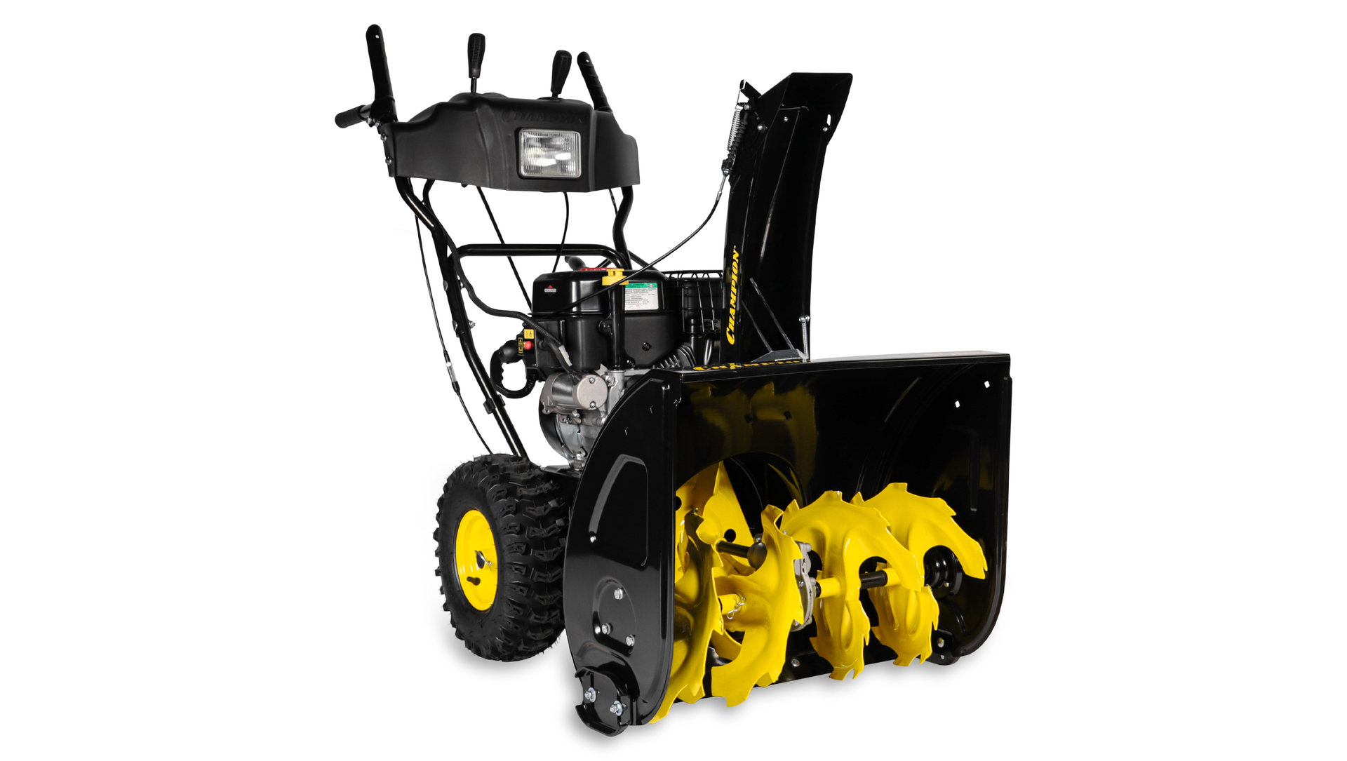Снегоотбрасыватель CHAMPION ST761BS (6,5лсB&S950 61см6F/2Rколеса3л78,5кг эл.стартер,фара,обогрев) (ST761BS)