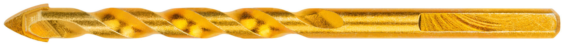 Сверло универсальное по кафелю, стеклу, керамограниту, бетону, кирпичу, трехгранный хвостовик, 8 х 115 мм (35145)