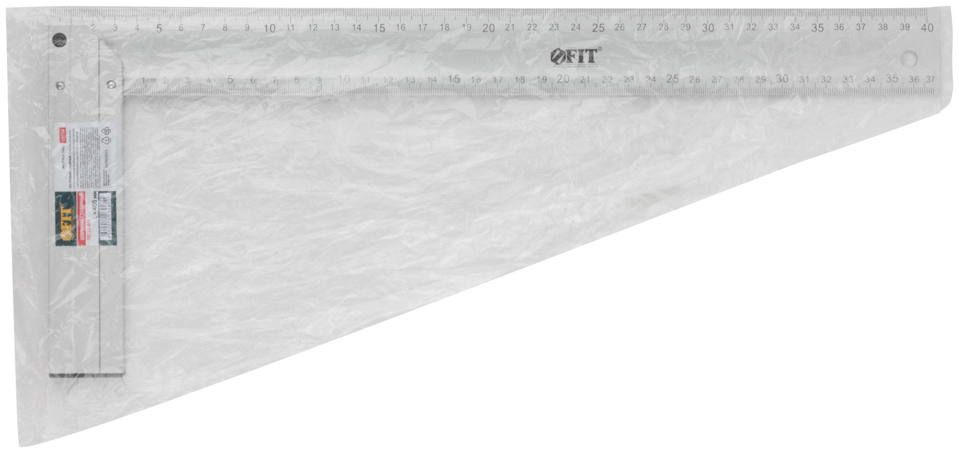 Угольник столярный литой алюминиевый Профи 400 мм (19554)