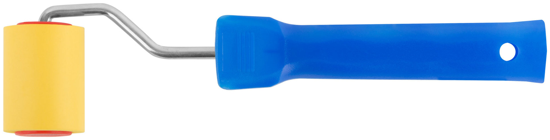 Валик прижимной для обоев резиновый, желтый 50 мм (02980)