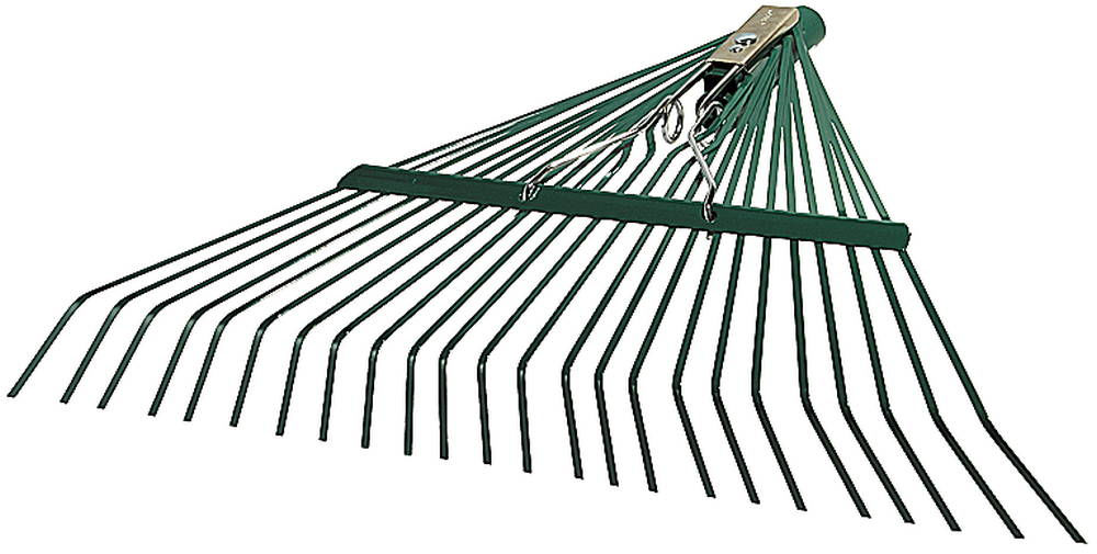 Веерные грабли 600 мм, 24 плоских зубца, усиленные, гальваническое покрытие RACO 4231-53/741