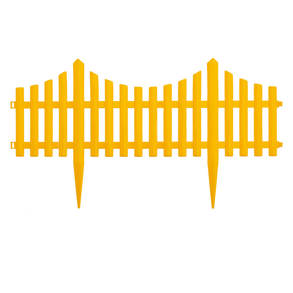 Забор декоративный Гибкий, 24 х 300 см, желтый, Palisad (65016)