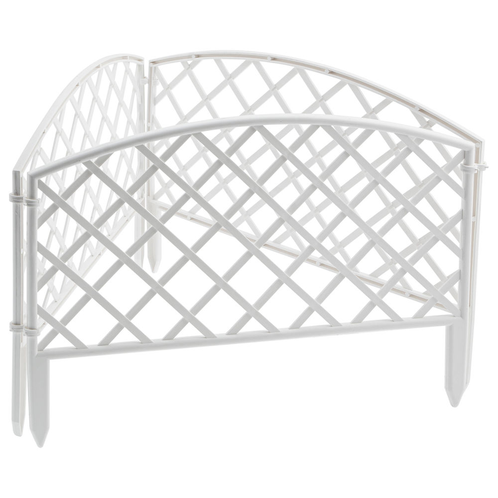 Забор декоративный Сетка, 24 х 320 см, белый, Palisad (65021)