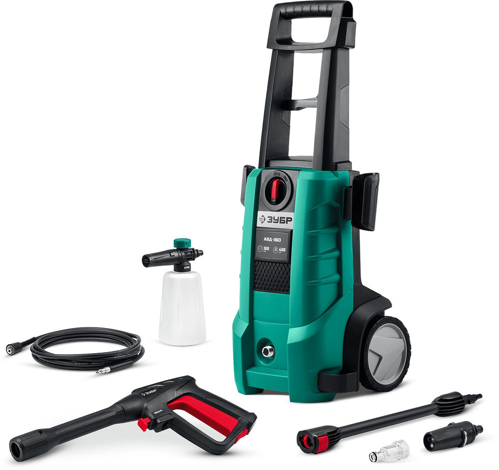 Мойка высокого давления 2100 Вт 160 Атм пистолет МИГ-180 ЗУБР АВД-160