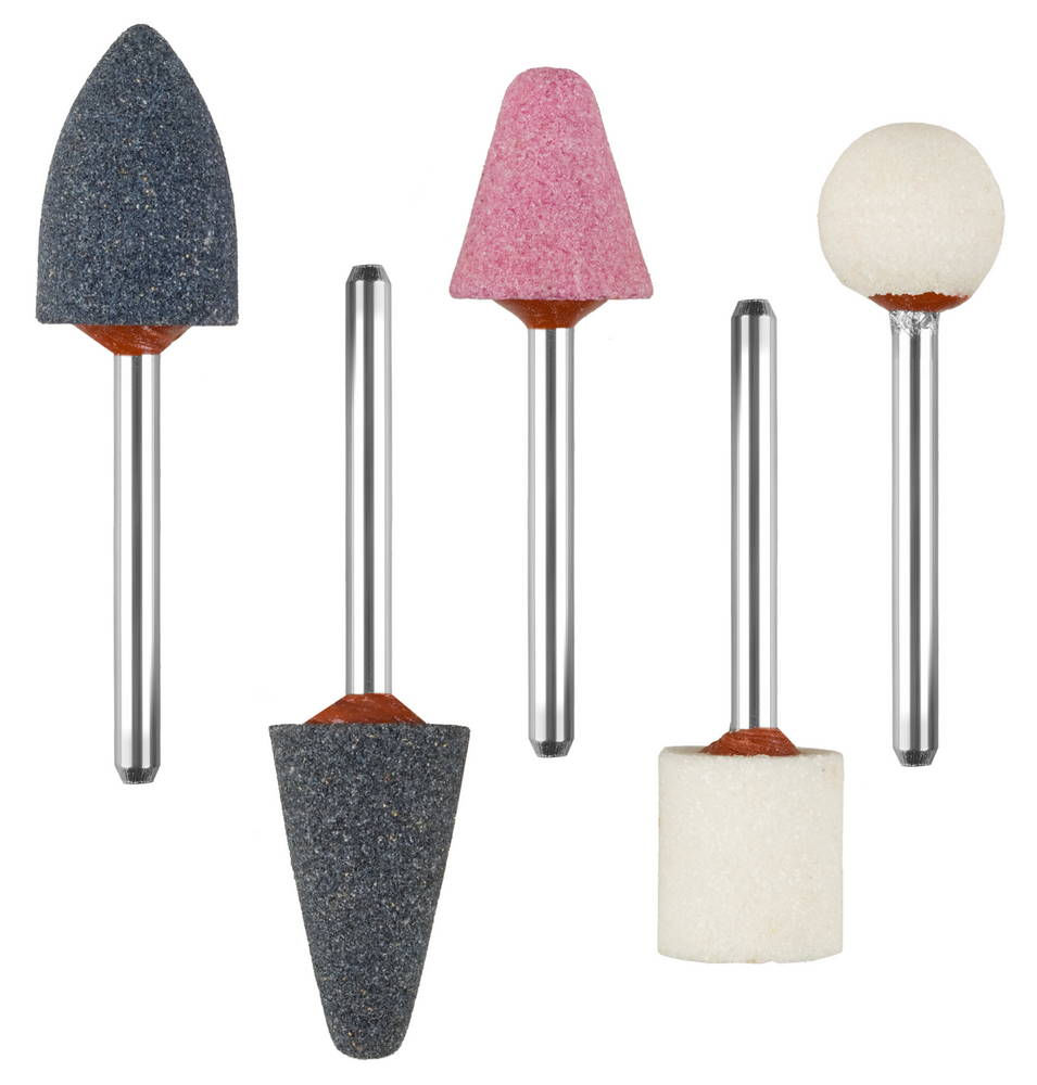 Набор абразивных минишарошек-насадок 5 предм., хвостовик d 3.2 мм ЗУБР 35992-H5