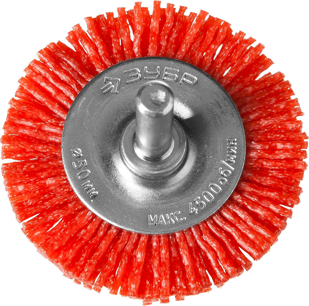 Щетка дисковая для дрели 50 мм, нейлоновая проволока ЗУБР Профессионал 35161-050_z02