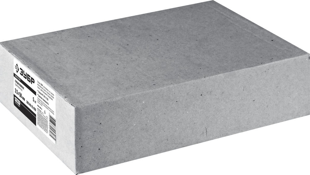 Гвозди ершёные 50?2.5 мм цинк 5 кг ЗУБР 305140-25-050