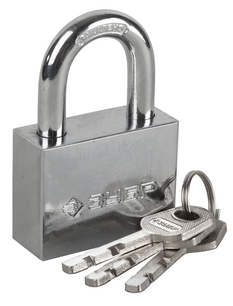 Замок навесной 60 мм, стальной корпус, закаленная дужка ЗУБР 3710-60_z01