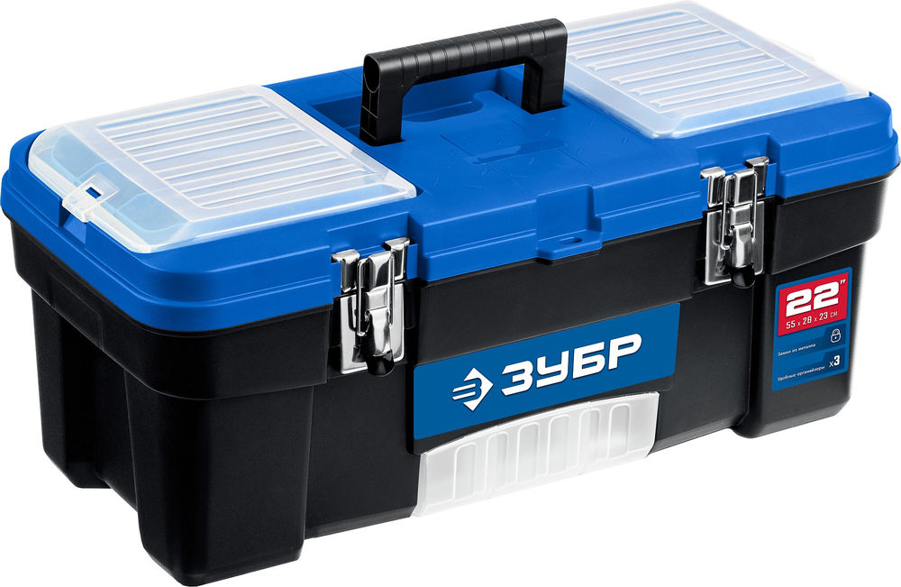 Ящик 557 x 284 x 236 мм 22 пластиковый для инструментов ЗУБР ДЕСНА-22 38181-22