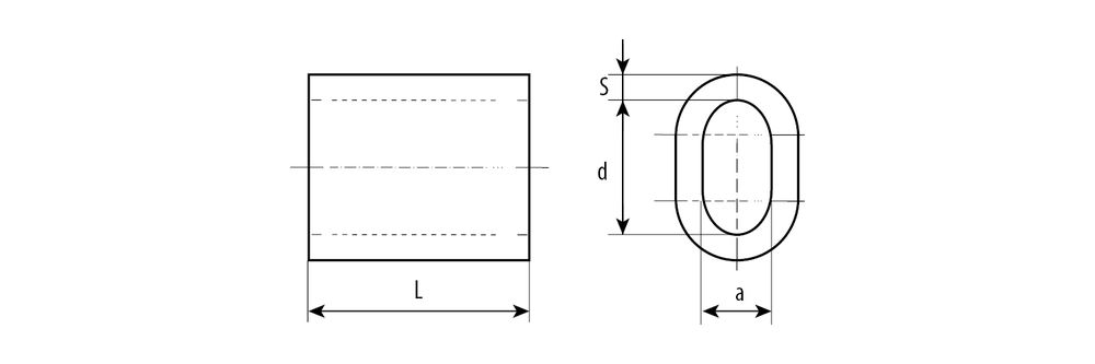 Алюминиевый зажим троса 8 мм, 1 шт ЗУБР DIN 3093 304476-08